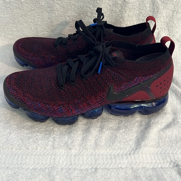 Mens Nike Air Vapormax Flyknit 2 Team Red Blue Size 10.5 - Picture 4 of 6